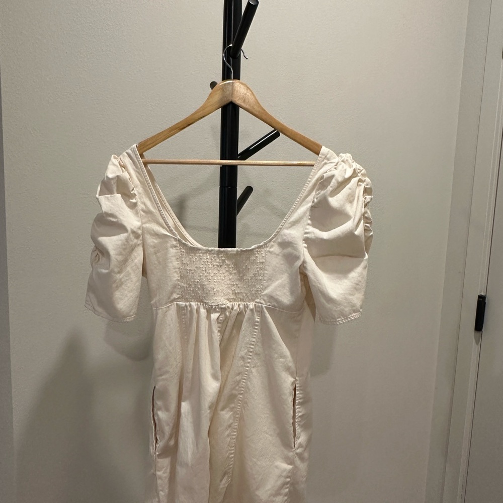 Free People Cheyenne Denim Mini Dress Size Large - Picture 7 of 8